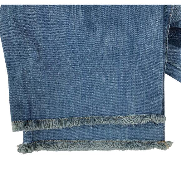 Elliott‎ & Vine Jeans Womens Size 10 Straight Raw Hem Medium Wash Denim Stretch - Picture 5 of 9